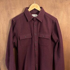 Burgundy Button-Up Shirt